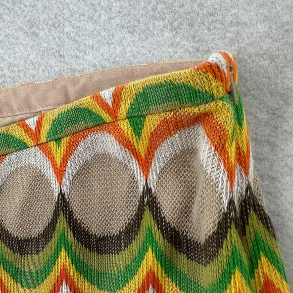 Trina Turk 70s Flare Woven Hippie Hipster Bell Bottom Pants Womens 6 Festival - Picture 8 of 13